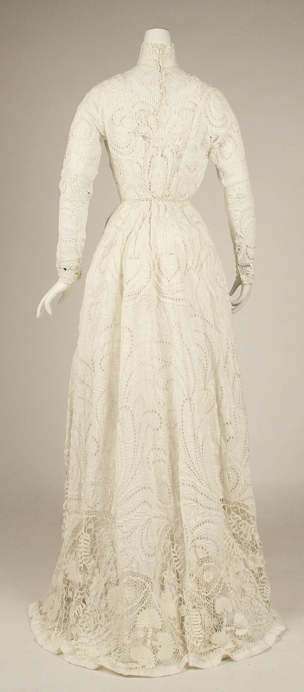 Dress, linen, cotton, American or European