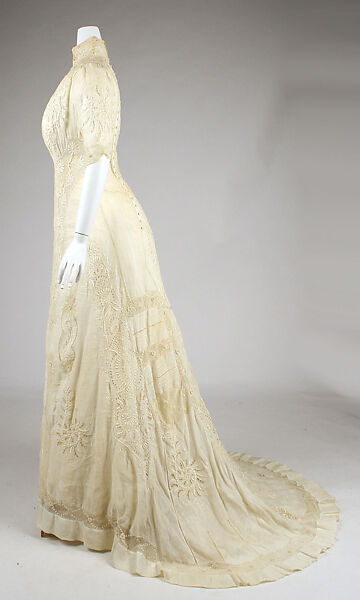 Dress, linen, cotton, American