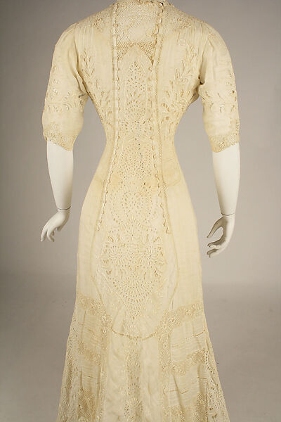 Dress, linen, cotton, American