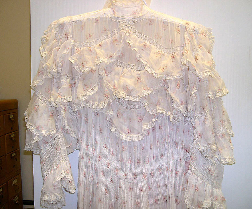 Dress, silk, American