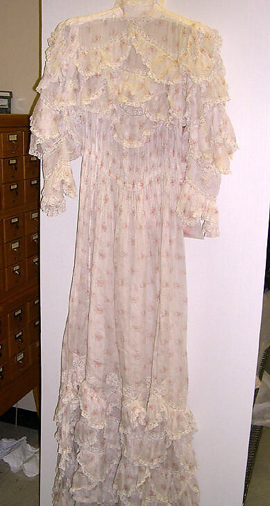 Dress, silk, American