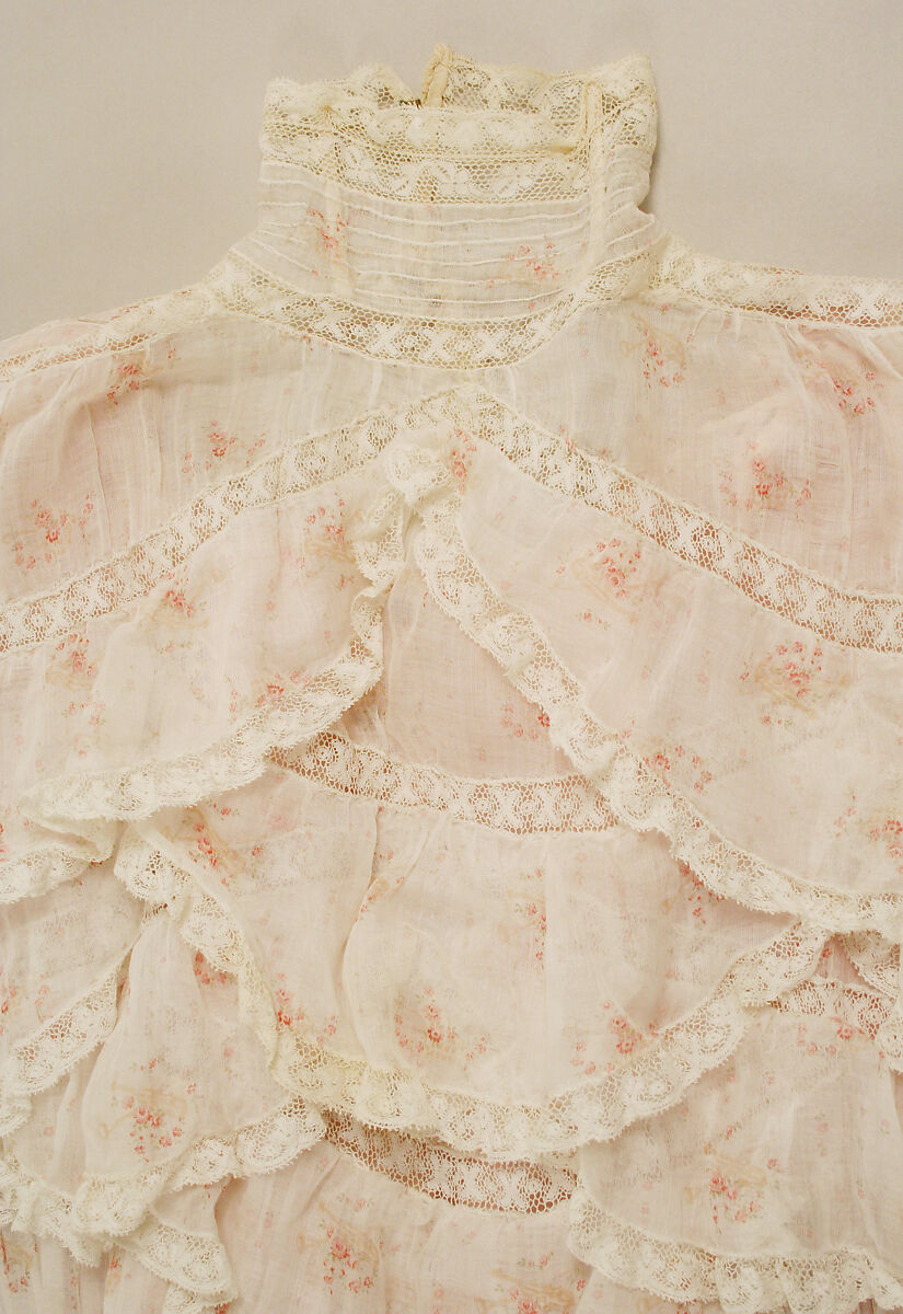 Dress, silk, American