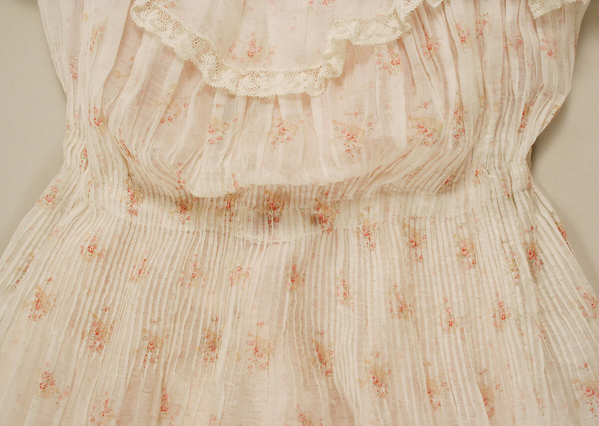 Dress, silk, American