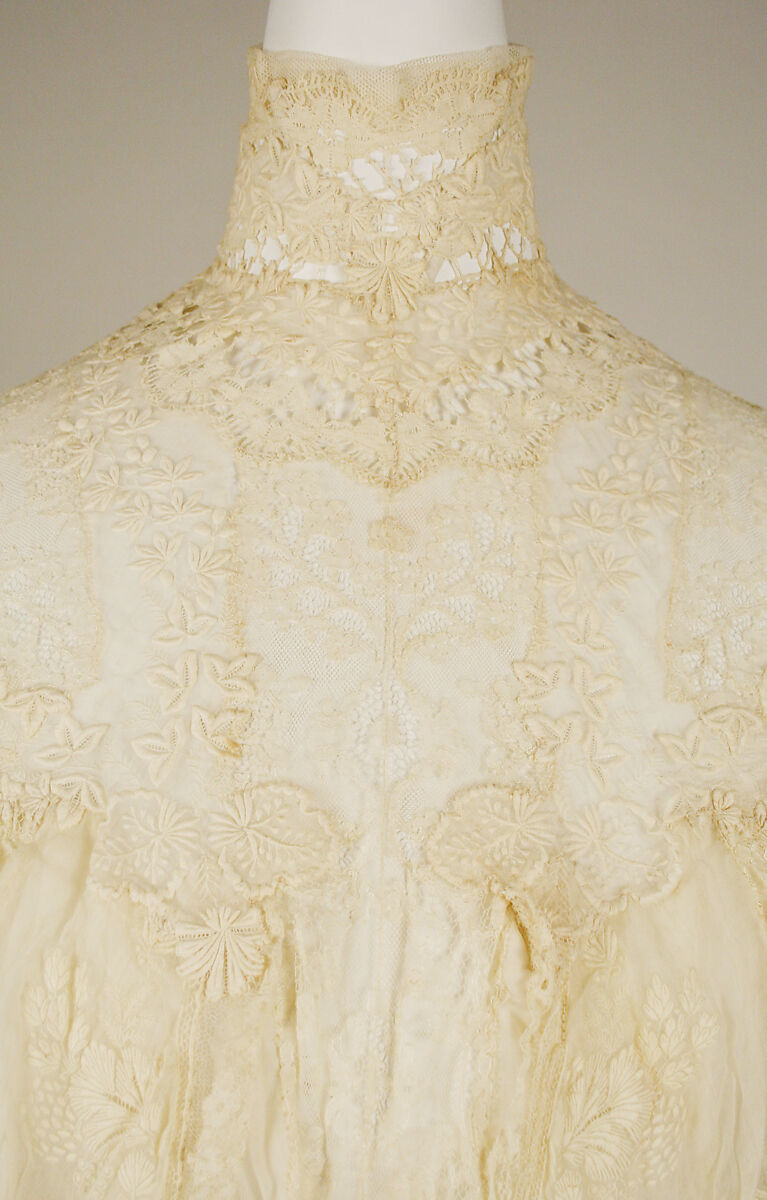 Dress, cotton, silk, French