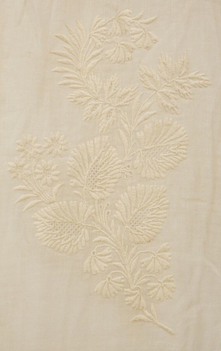 Dress, cotton, silk, French