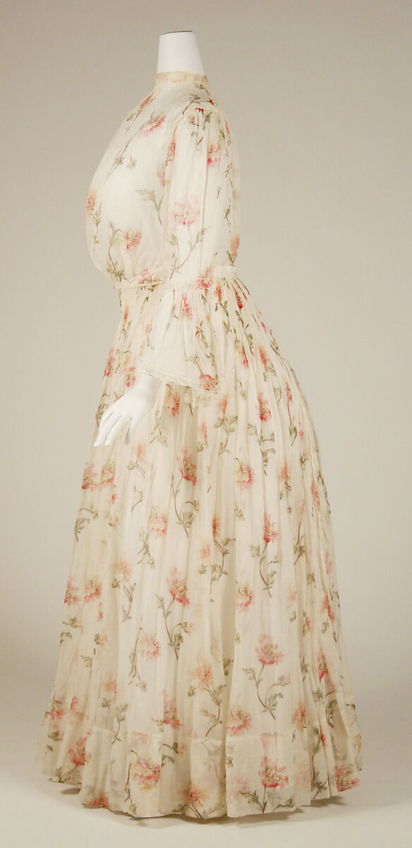 Afternoon dress, cotton, American