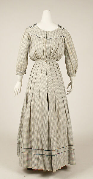 Dress, linen, American