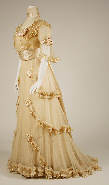 Evening dress, Jacques Doucet (French, Paris 1853–1929 Paris), silk, French