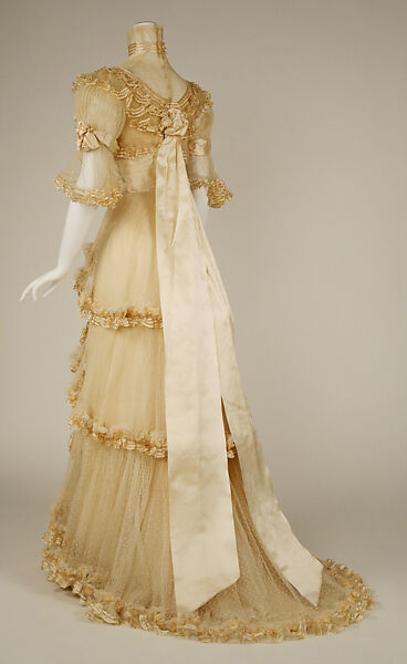 Evening dress, Jacques Doucet (French, Paris 1853–1929 Paris), silk, French