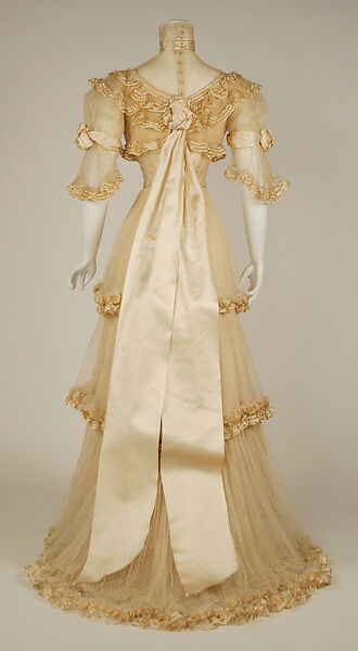 Evening dress, Jacques Doucet (French, Paris 1853–1929 Paris), silk, French