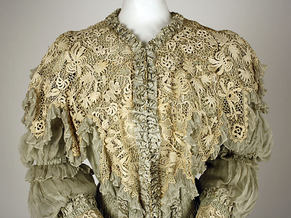 Coat, silk, American
