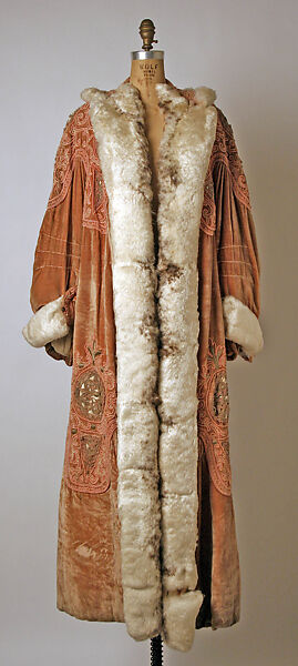 Opera coat, Callot Soeurs (French, active 1895–1937), silk, metal, feathers, French 