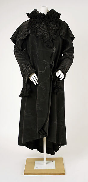 Coat, silk, American 