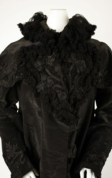 Coat, silk, American
