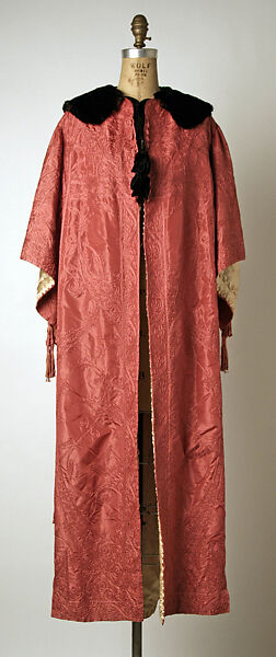 Evening coat, Attributed to Callot Soeurs (French, active 1895–1937), silk, fur, American or European 