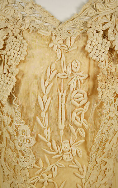 Afternoon dress, silk, cotton, American