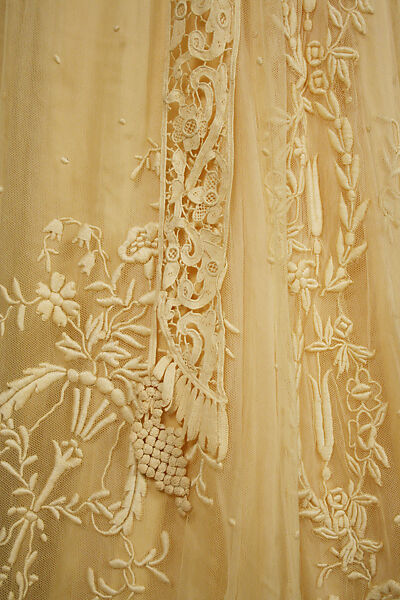 Afternoon dress, silk, cotton, American