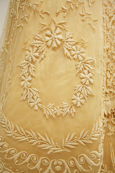 Afternoon dress, silk, cotton, American