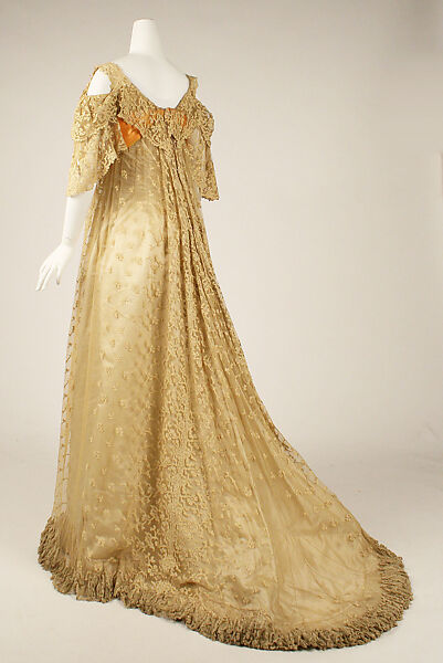 Evening dress, silk, American