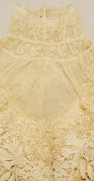 Dress, cotton, silk, American