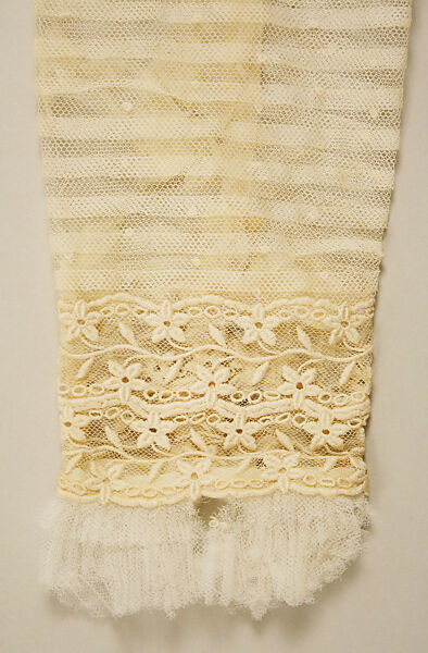 Dress, cotton, silk, American