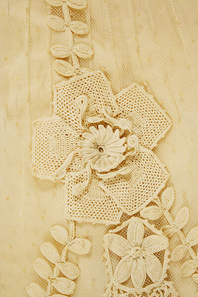 Dress, cotton, silk, American