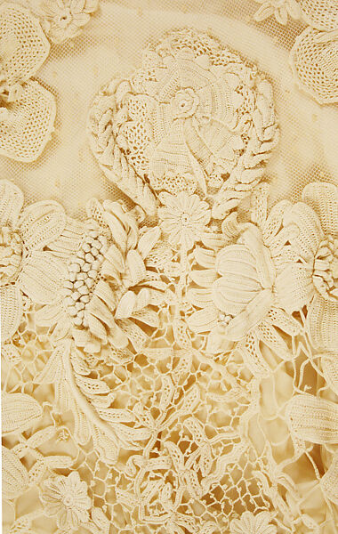 Dress, cotton, silk, American