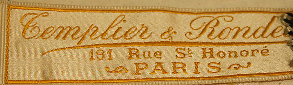 Afternoon dress, silk, cotton, French