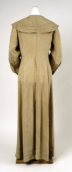 Duster, linen, American or European