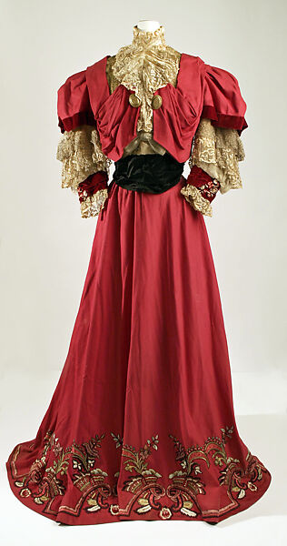 Dress, House of Paquin (French, 1891–1956), wool, French 