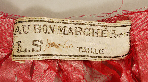 Walking dress, (a, b) M. A. Robb, wool, French