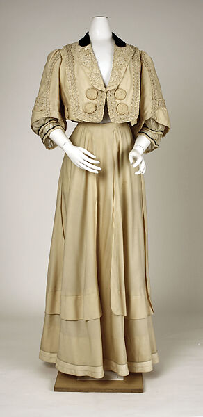 Suit, Raudnitz and Co. - Huet and Chéruit (French), wool, silk, cotton, French 
