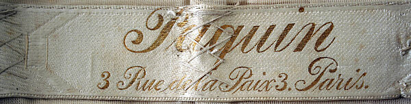 Evening dress, House of Paquin (French, 1891–1956), silk, French