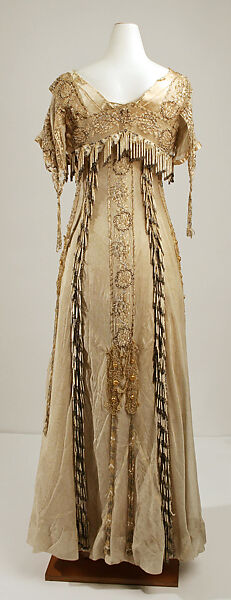 Evening dress, House of Paquin (French, 1891–1956), silk, French