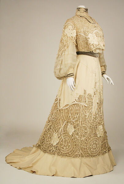 Dress, silk, American