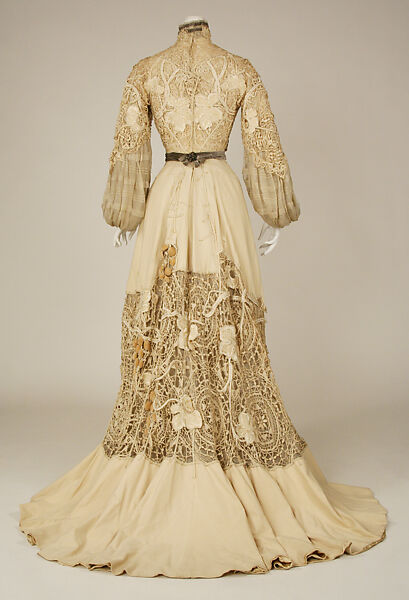 Dress, silk, American