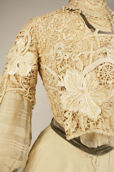 Dress, silk, American