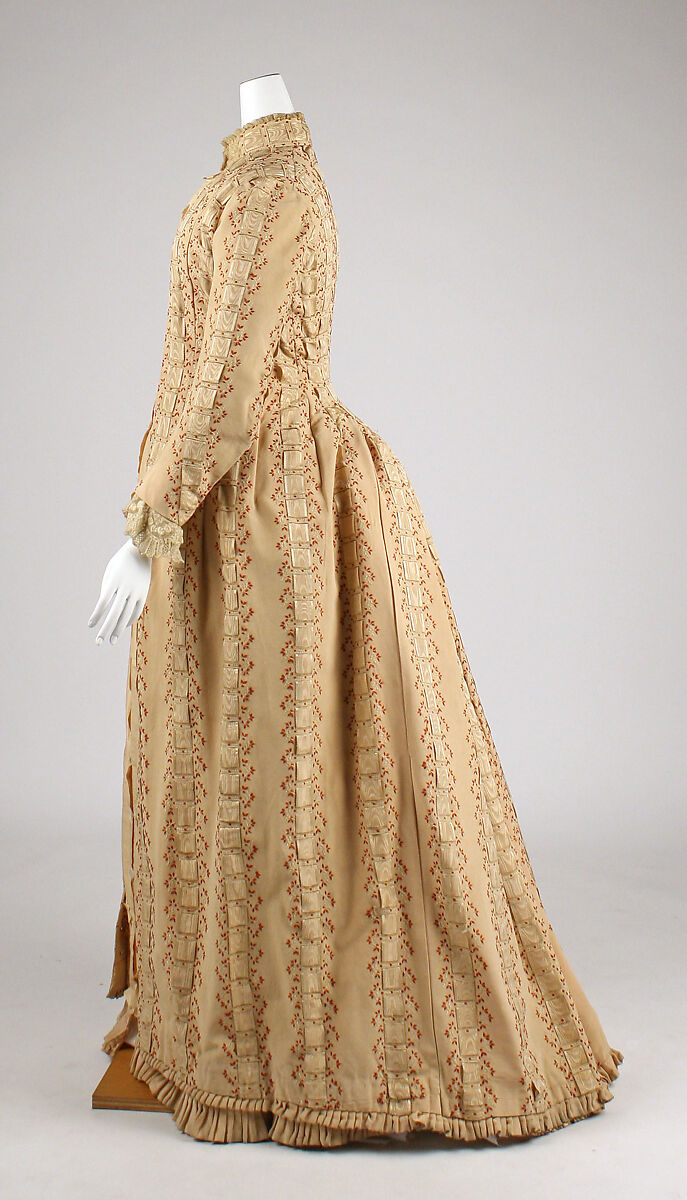Tea gown, House of Worth (French, 1858–1956), silk, French