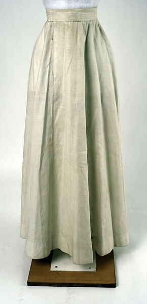 Skirt, linen, American 