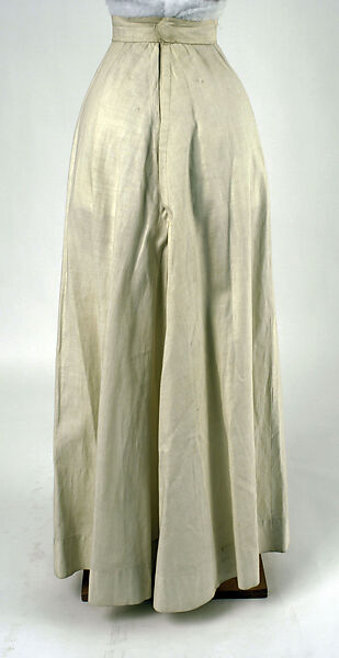 Skirt, linen, American