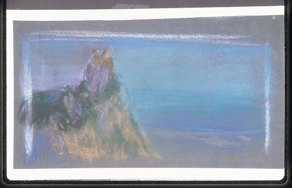 High Point, Arthur B. Davies (American, Utica, New York 1862–1928 Florence), Pastel on gray paper, American