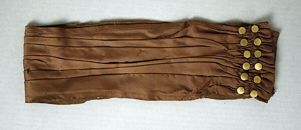 Promenade ensemble, wool, silk, French