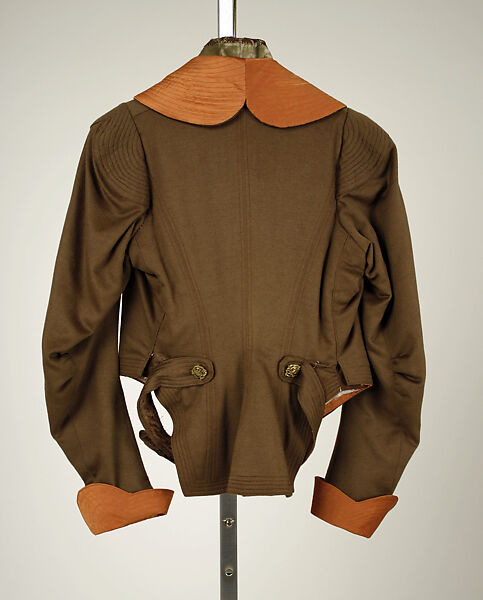 Promenade ensemble, wool, silk, French
