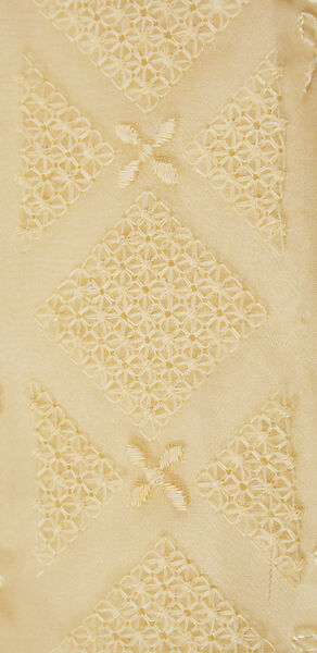 Wedding dress, silk, wool, American