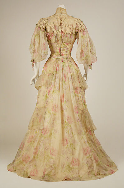 Dress, silk, French