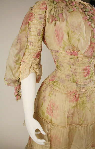 Dress, silk, French
