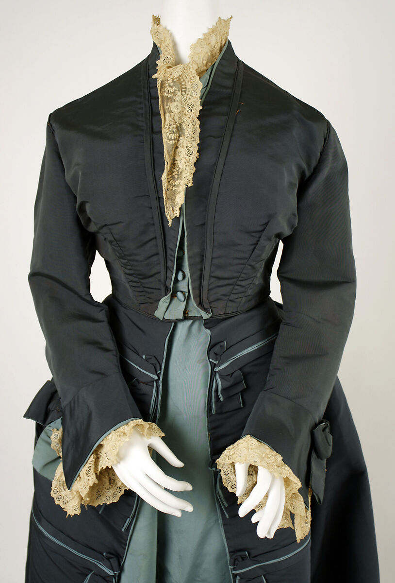 Afternoon dress, House of Worth (French, 1858–1956), silk, French