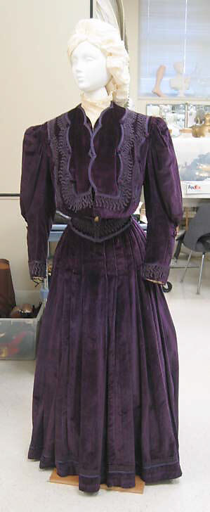 Afternoon suit, House of Worth (French, 1858–1956), silk, cotton, French