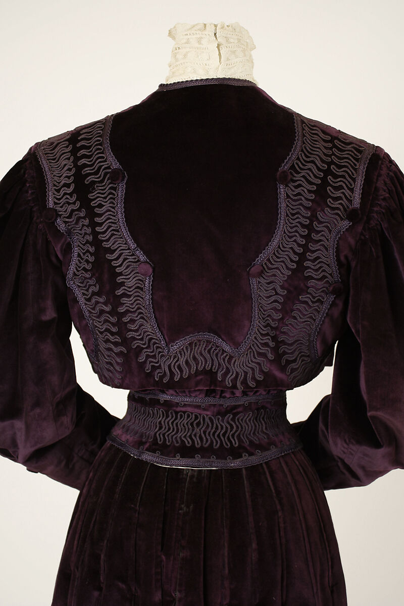 Afternoon suit, House of Worth (French, 1858–1956), silk, cotton, French