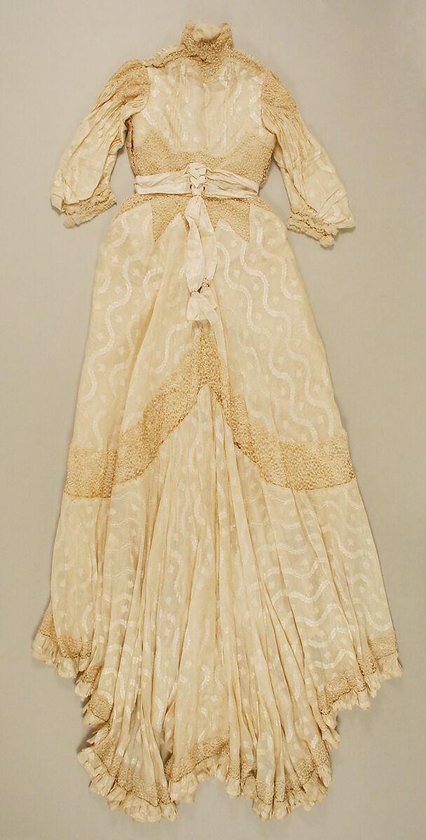 Dress, silk, American